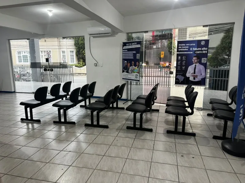 Waiting area for candidates and clients